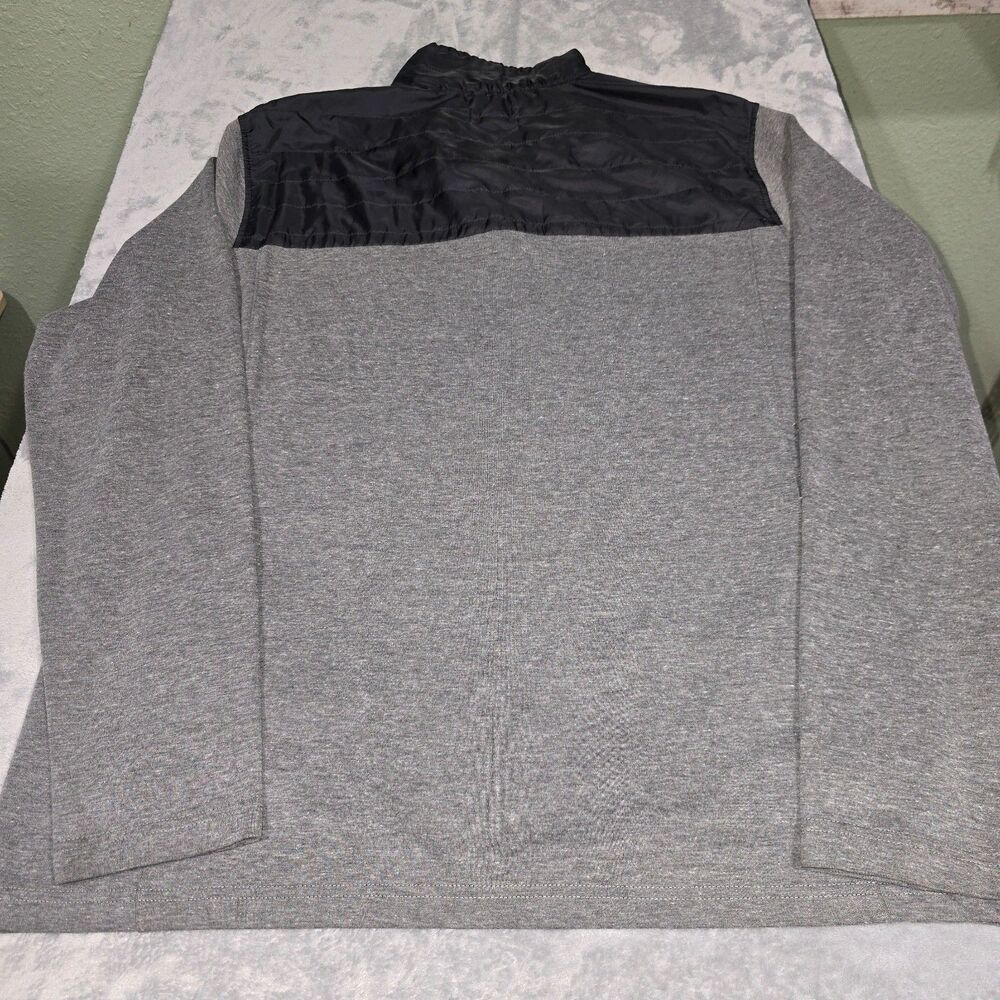 Eddie Bauer Pullover 3/4 Zip Up Light Gray & Black - Size XL - Picture 5 of 5